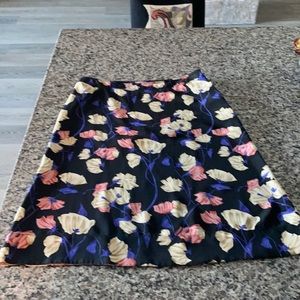 Vintage Prada A-line Silk Skirt